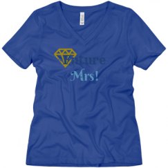 Ladies Relaxed Fit V-Neck Tee