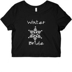 Ladies Slim Fit Crop Top Tee