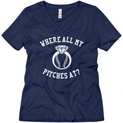 Ladies Relaxed Fit V-Neck Tee