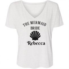 Ladies Flowy Slouchy V-Neck Tee