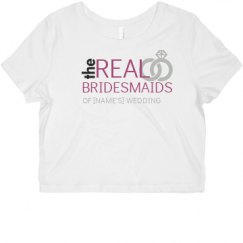 Ladies Slim Fit Crop Top Tee