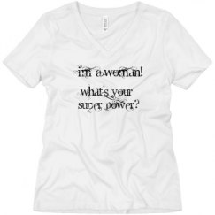 Ladies Relaxed Fit V-Neck Tee