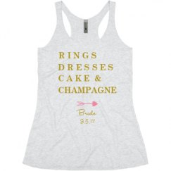 Ladies Slim Fit Super Soft Racerback Triblend Tank