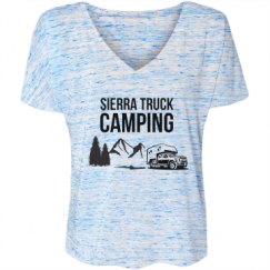 Ladies Flowy Slouchy V-Neck Tee