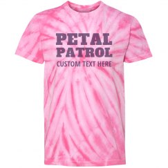 Petal Patrol Flower Girl Tie Dye Custom Funny Tee
