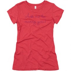 Ladies Slim Fit Super Soft Triblend Tee