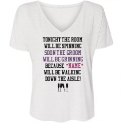 Ladies Flowy Slouchy V-Neck Tee