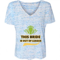 Ladies Flowy Slouchy V-Neck Tee