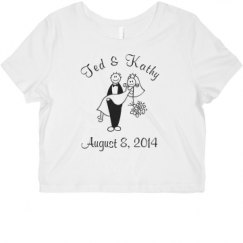 Ladies Slim Fit Crop Top Tee