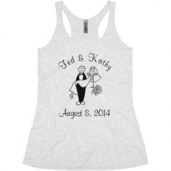 Ladies Slim Fit Super Soft Racerback Triblend Tank