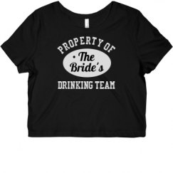 Ladies Slim Fit Crop Top Tee