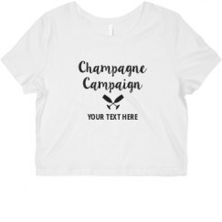 Ladies Slim Fit Crop Top Tee