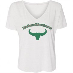 Ladies Flowy Slouchy V-Neck Tee