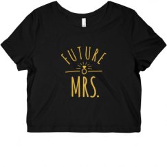 Ladies Slim Fit Crop Top Tee