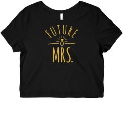 Ladies Slim Fit Crop Top Tee
