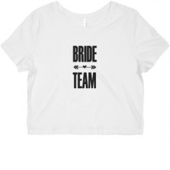 Ladies Slim Fit Crop Top Tee