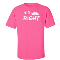 Unisex Ultra Cotton Safety Neon Crewneck Tee