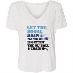 Ladies Flowy Slouchy V-Neck Tee