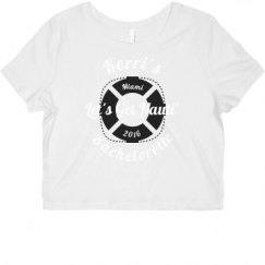 Ladies Slim Fit Crop Top Tee