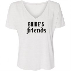 Ladies Flowy Slouchy V-Neck Tee