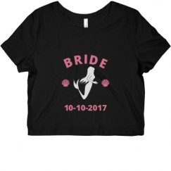 Ladies Slim Fit Crop Top Tee