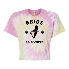 Women's Tie Dye Crop Top Tee