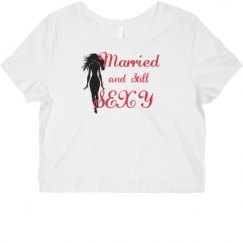 Ladies Slim Fit Crop Top Tee