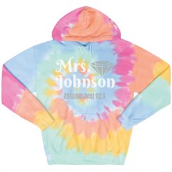 Unisex Tie-Dye Fleece Hoodie