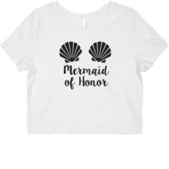 Ladies Slim Fit Crop Top Tee