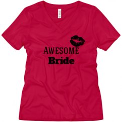 Ladies Relaxed Fit V-Neck Tee