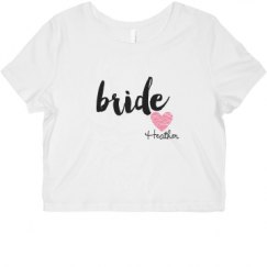 Ladies Slim Fit Crop Top Tee