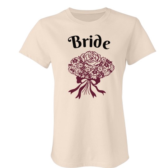Bride Floral Bouquet Tee