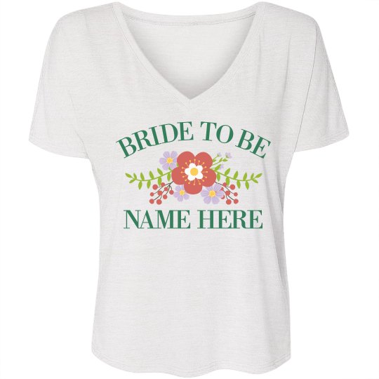 Bride To Be With Flowers