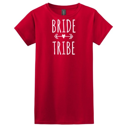 Bride Tribe Tank Top With Arrow Heart