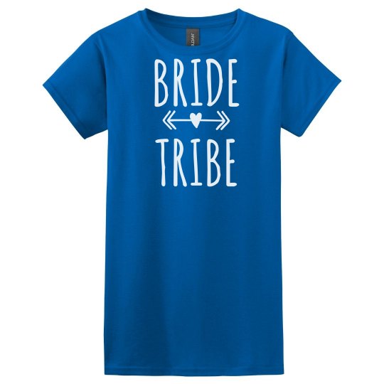 Bride Tribe Tshirt With Arrow Heart