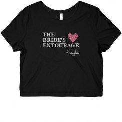 Ladies Slim Fit Crop Top Tee