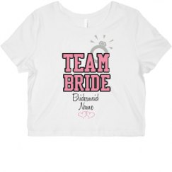 Ladies Slim Fit Crop Top Tee