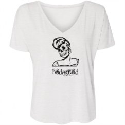 Ladies Flowy Slouchy V-Neck Tee