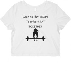 Ladies Slim Fit Crop Top Tee