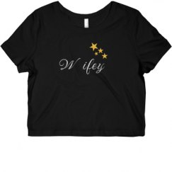 Ladies Slim Fit Crop Top Tee