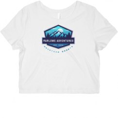 Ladies Slim Fit Crop Top Tee