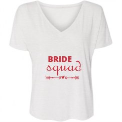 Ladies Flowy Slouchy V-Neck Tee