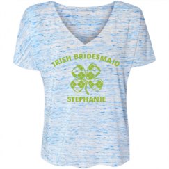 Ladies Flowy Slouchy V-Neck Tee