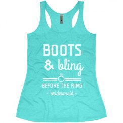 Ladies Slim Fit Super Soft Racerback Triblend Tank