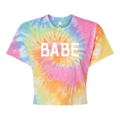 Women's Tie Dye Crop Top Tee