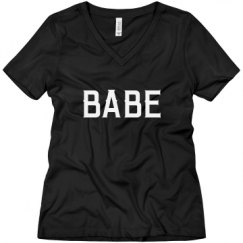 Ladies Relaxed Fit V-Neck Tee