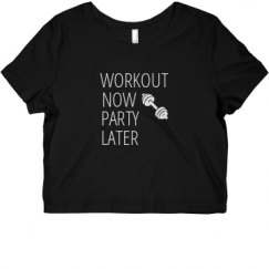 Ladies Slim Fit Crop Top Tee