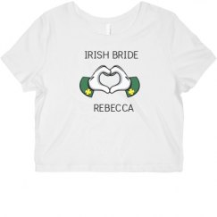 Ladies Slim Fit Crop Top Tee