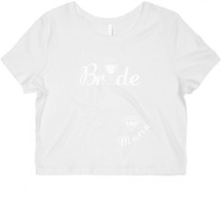 Ladies Slim Fit Crop Top Tee