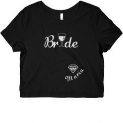 Ladies Slim Fit Crop Top Tee